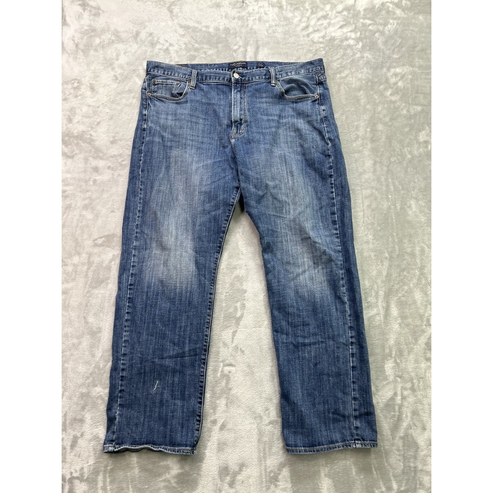 Lucky Brand Jeans Men Sz 40x32 Blue 181 Relaxed Straight Whiskered Faded Grunge